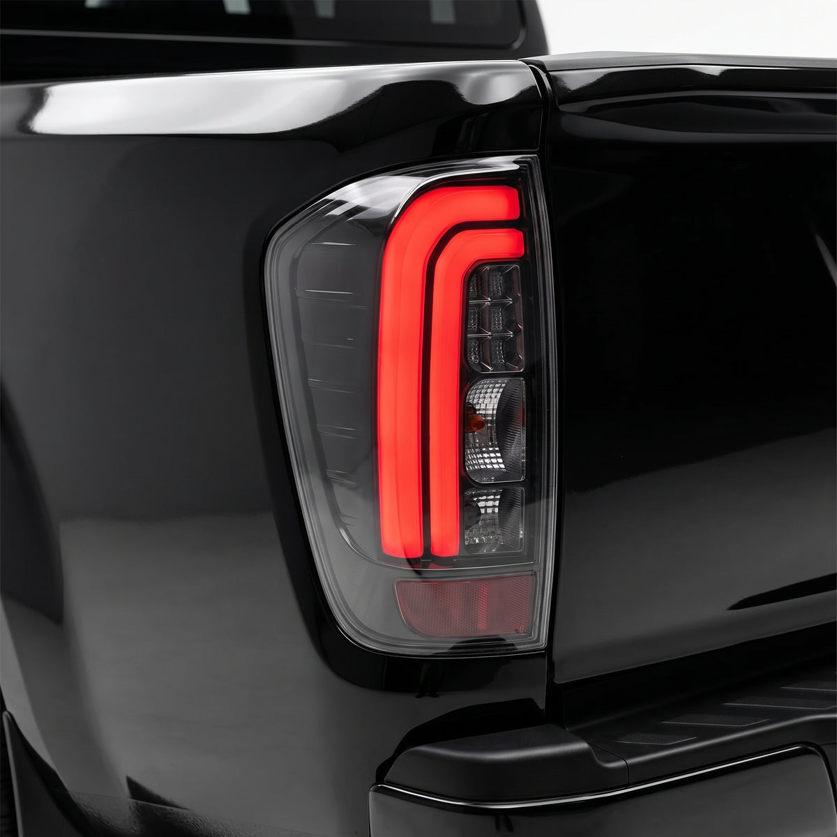 Nissan Navara D23 NP300 Dual Cab (2015 - 2024) Smoked Full LED Tail Lights LH + RH installed
