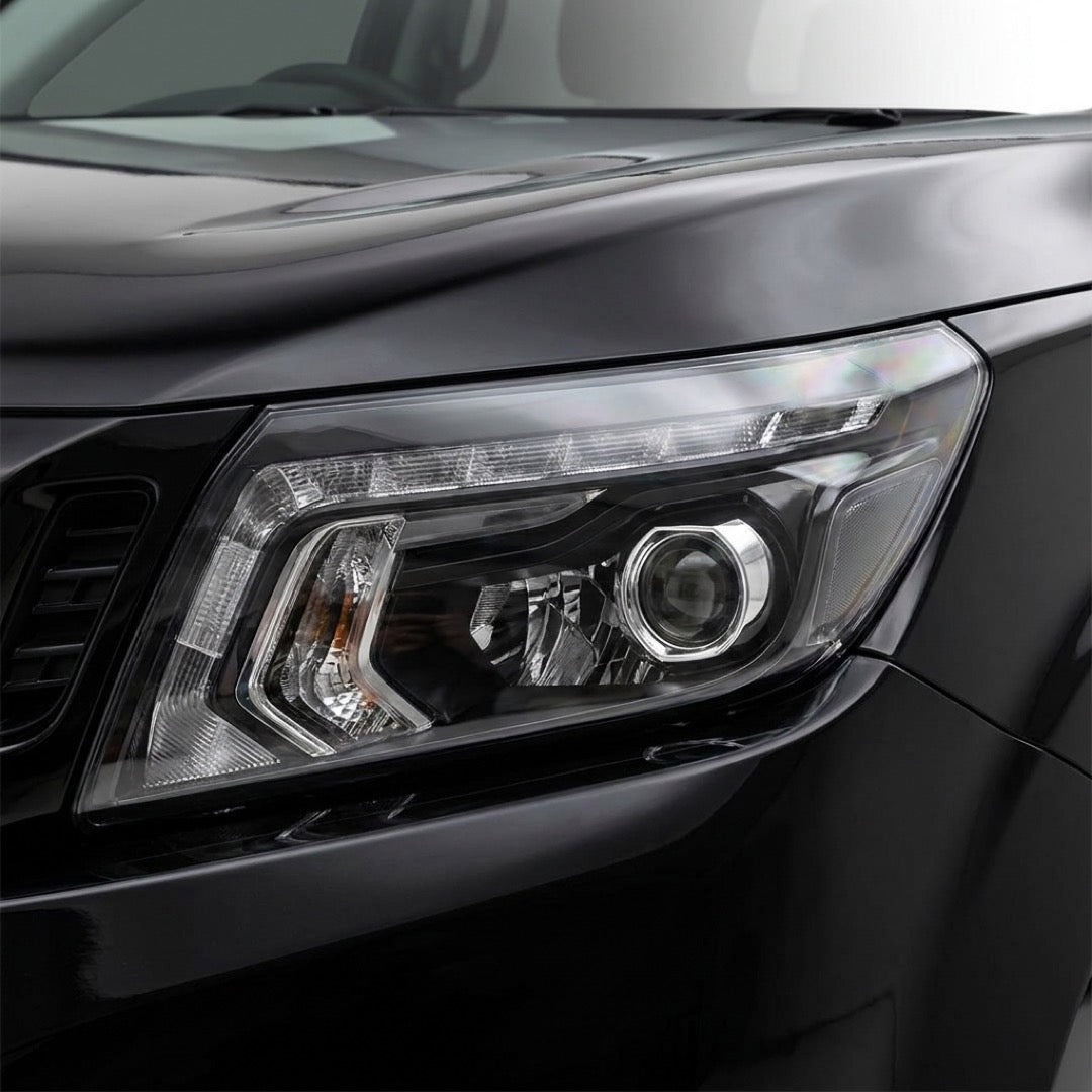 Nissan Navara D23 NP300 (2019 - 2025) Black LED OEM Style Headlights LH + RH