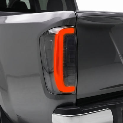 Nissan Navara D23 NP300 (2015 - 2021) Smoked Black Sequential 3D LED Stripe Bar Tail Lights LH + RH