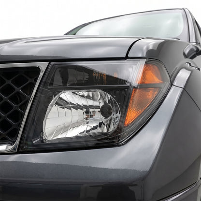 Nissan Navara D40 Thai Built (2008 - 2014) Black OEM Style Headlights LH + RH