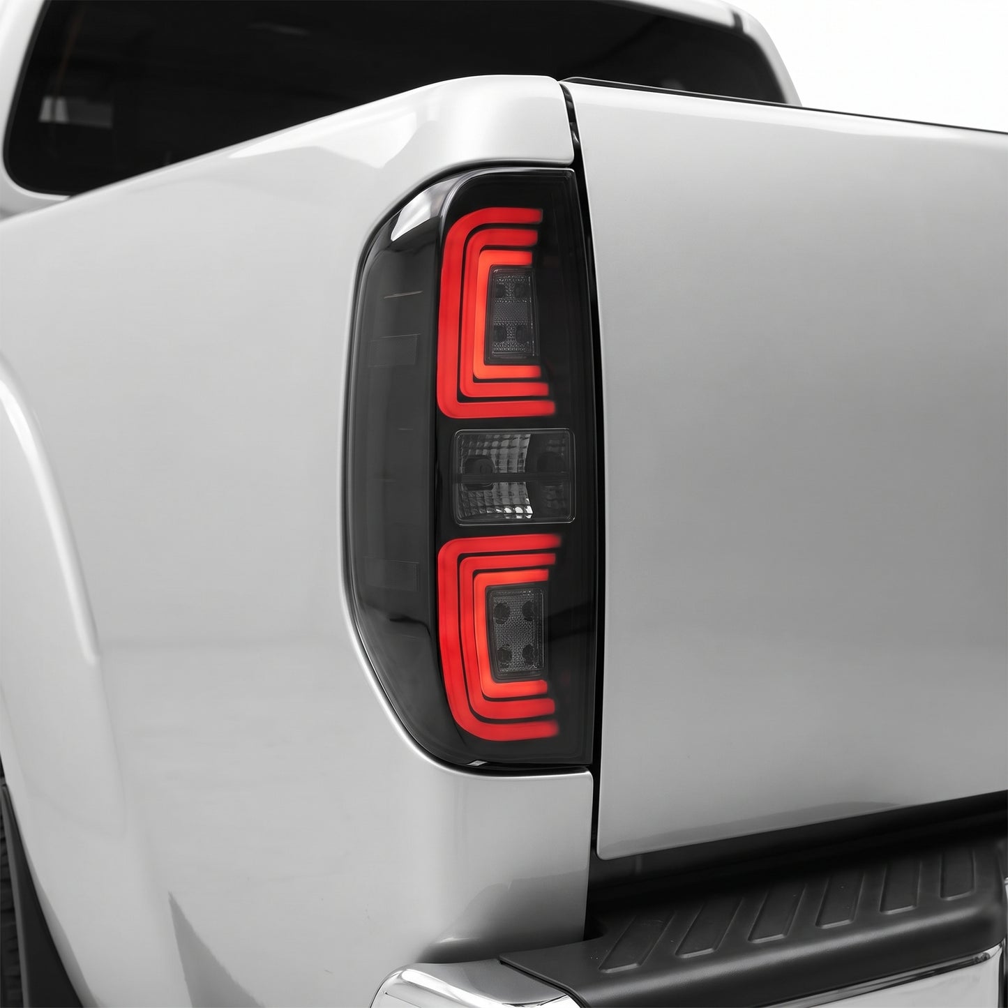 Nissan Navara D40 (2005 - 2015) Sequential Smoked Black LED Tail Lights LH + RH