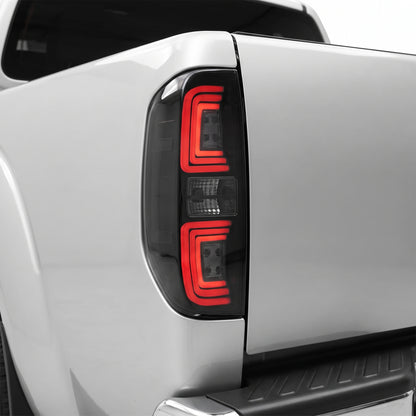 Nissan Navara D40 (2005 - 2015) Sequential Smoked Black LED Tail Lights LH + RH