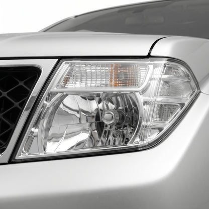 Nissan Navara D40 (2010 - 2015) OEM Style Headlights LH + RH installed close-up