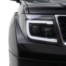 Nissan Pathfinder R51 (2005 - 2009) Black DRL Projector With LED Sequential Indicators Headlights LH + RH
