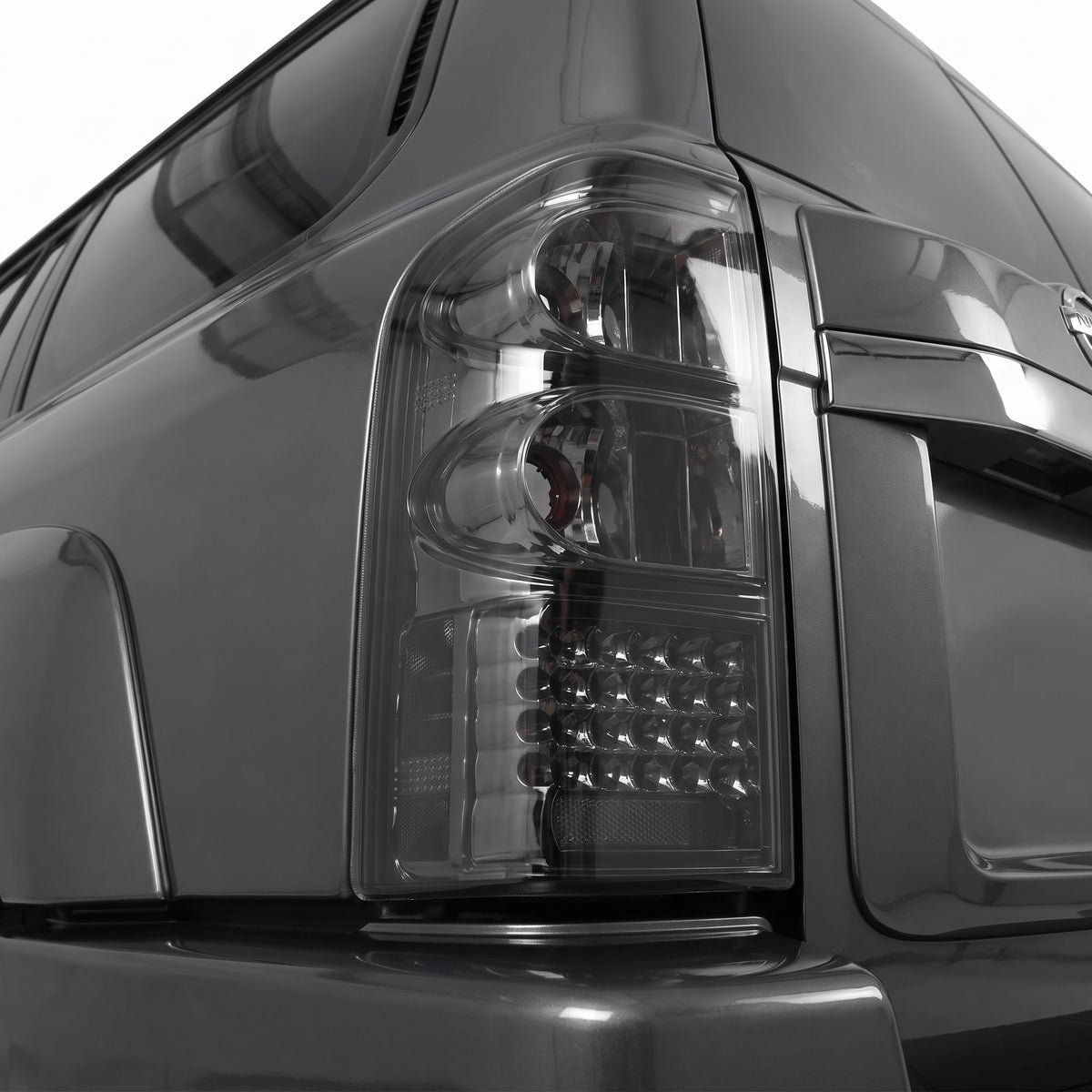 Nissan Patrol / Safari GU Y61 (1997 - 2004) Smoked Tail Lights LH + RH installed close-up