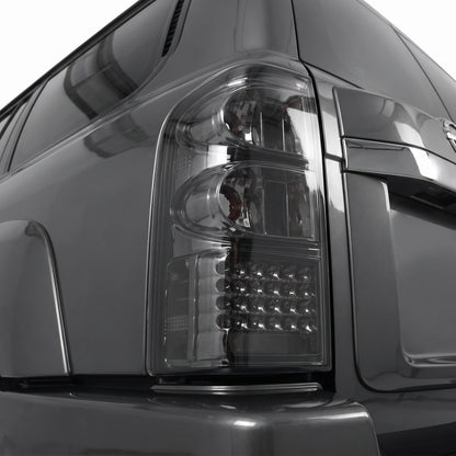 Nissan Patrol / Safari GU Y61 (1997 - 2004) Smoked Tail Lights LH + RH installed close-up