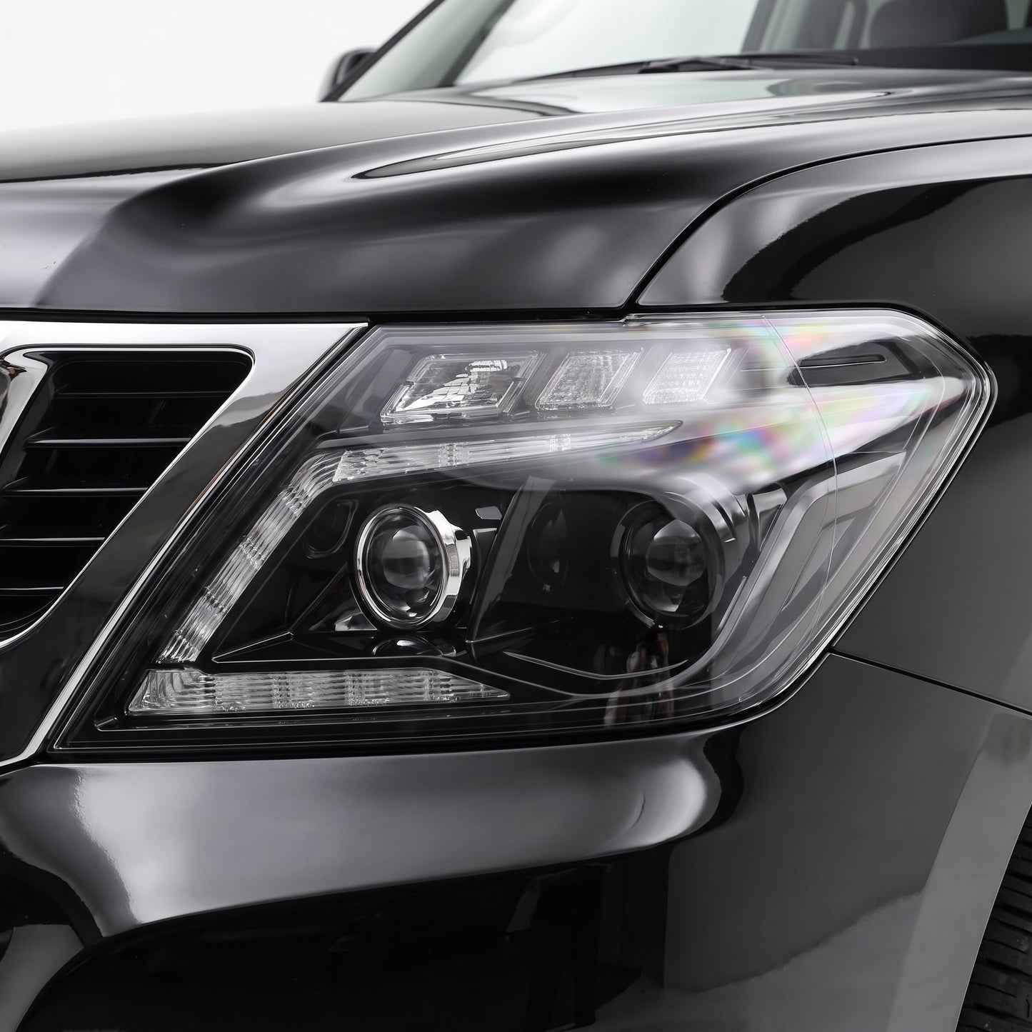 Nissan Patrol Y62 (2012- 2019) DRL Full LED Head Lights with Sequential Indicator  LH + RH