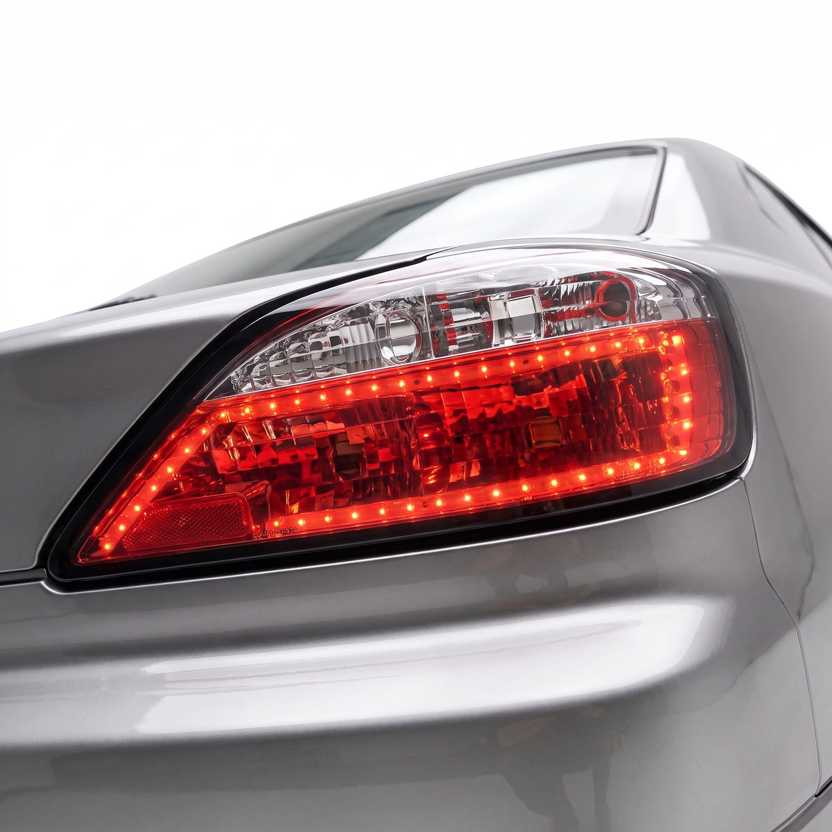 Nissan Silvia S15 (1999 - 2001) Crystal Eye Clear Red LED Tail Lights LH + RH installed close-up