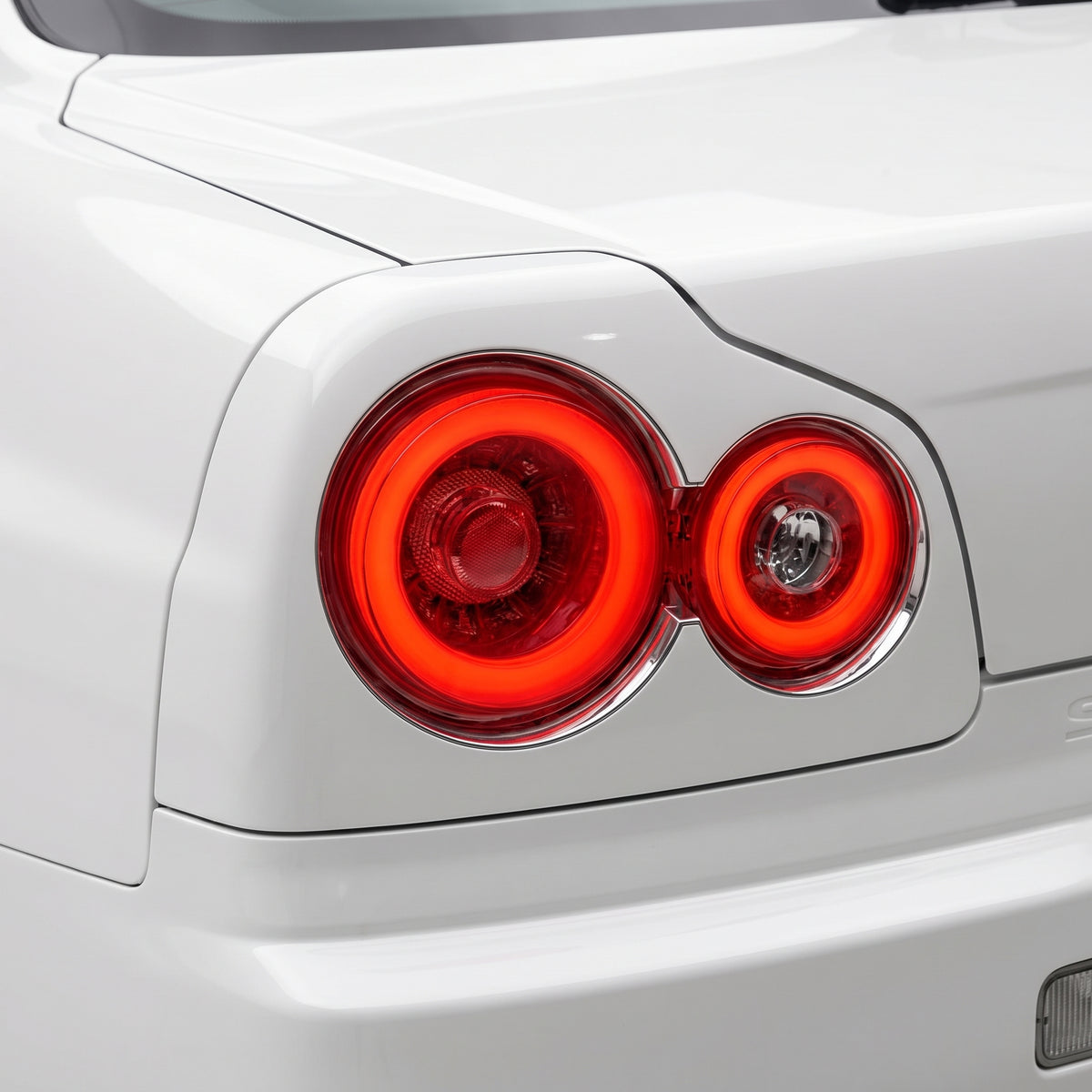 Nissan Skyline R34 (1998 - 2002) GTR Style 3D LED Stripe Tail Lights LH + RH installed