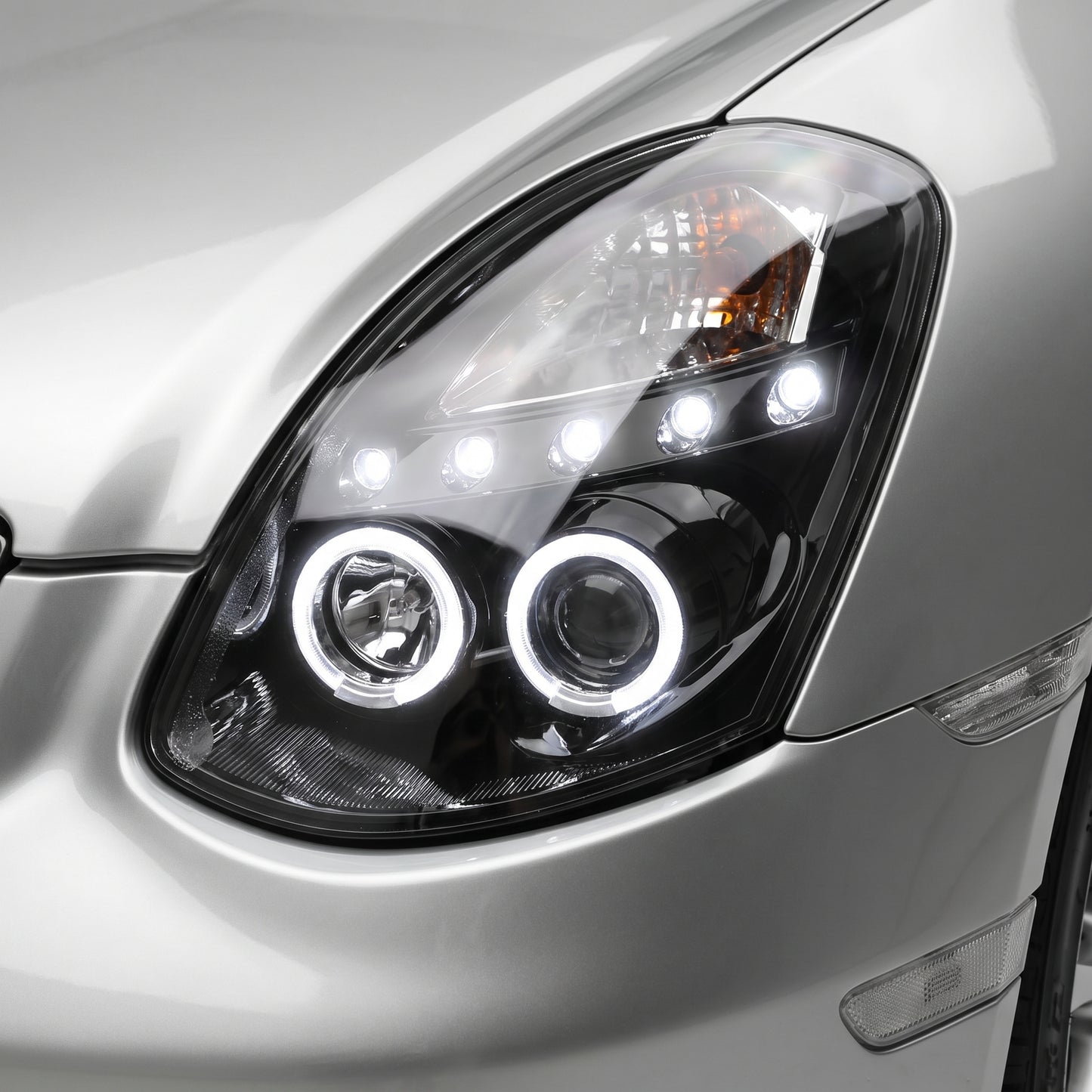 Nissan Skyline V35 (2003- 2008) LED DRL Angel-Eyes Projector Headlights LH + RH