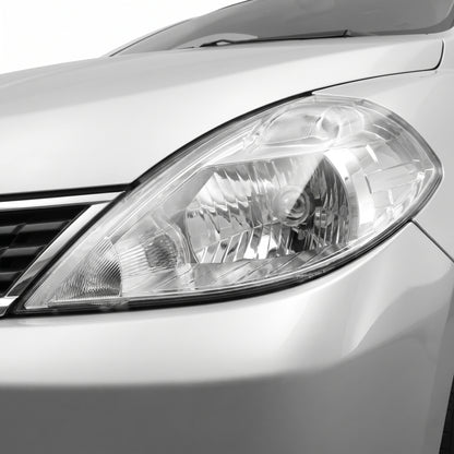 Nissan Tiida C11 (2009 - 2012) Chrome Halogen OEM Style Headlights LH + RH