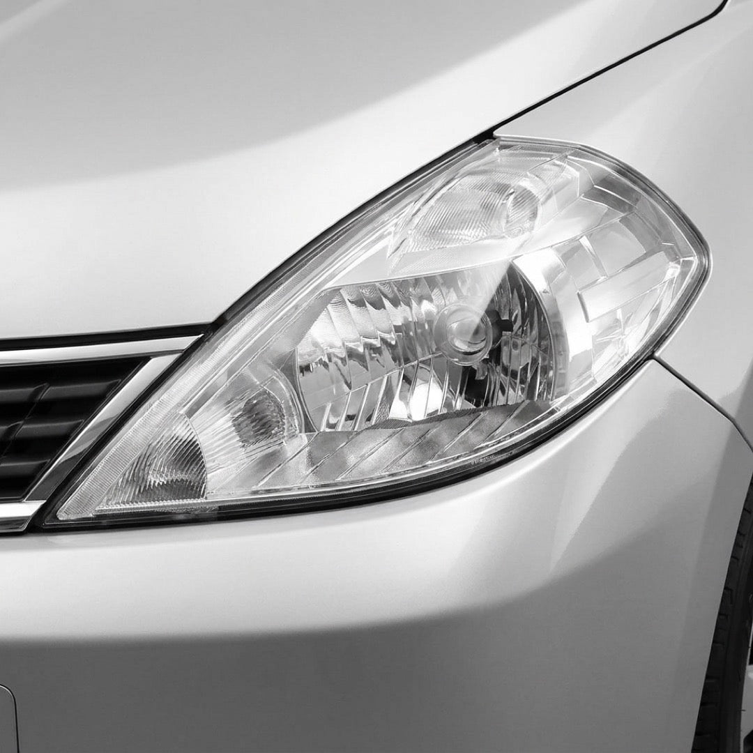 Nissan Tiida C11 (2009 - 2012) Chrome Halogen OEM Style Headlights LH + RH