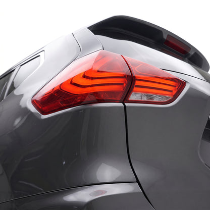 Nissan X-Trail T32 (2014 - 2017) Full Red LED 3D Stripe Bar Tail Lights LH + RH installed close-up