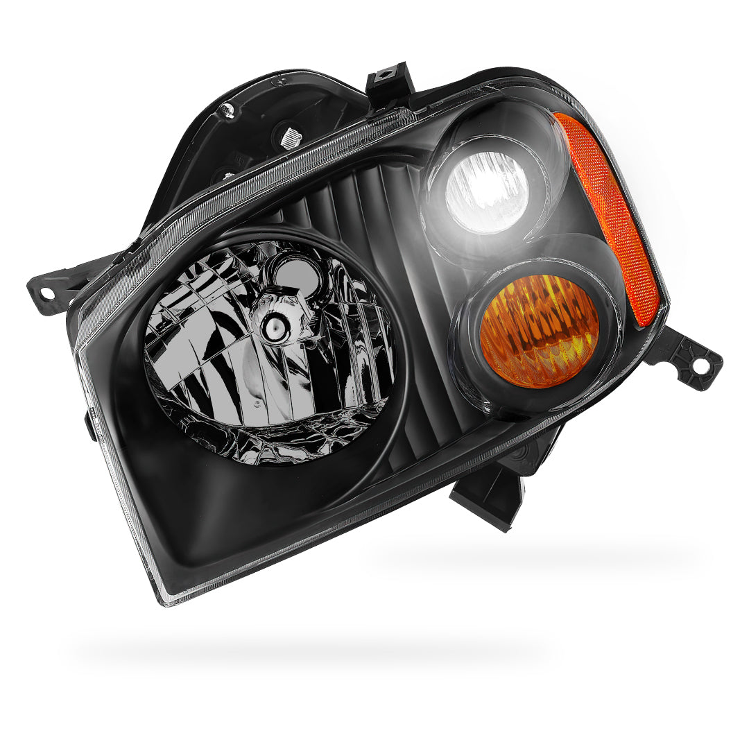 Nissan Navara D22 (2001 - 2015) Black Headlights LH + RH