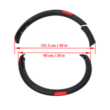 Nissan Navara D23 NP300 (2015 - 2021) 15mm Matte Black with Red Trim Guard Flares
