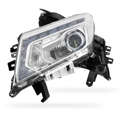 Nissan Navara D23 NP300 (2017 - 2021) Chrome LED OEM Style Headlights LH + RH