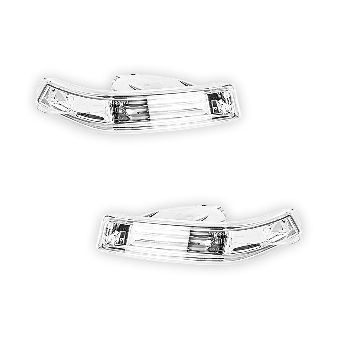 Nissan Silvia S14 (1997 - 1998) Crystal Clear / Full Smoked Bumper Turn Signal Indicator Lights LH + RH