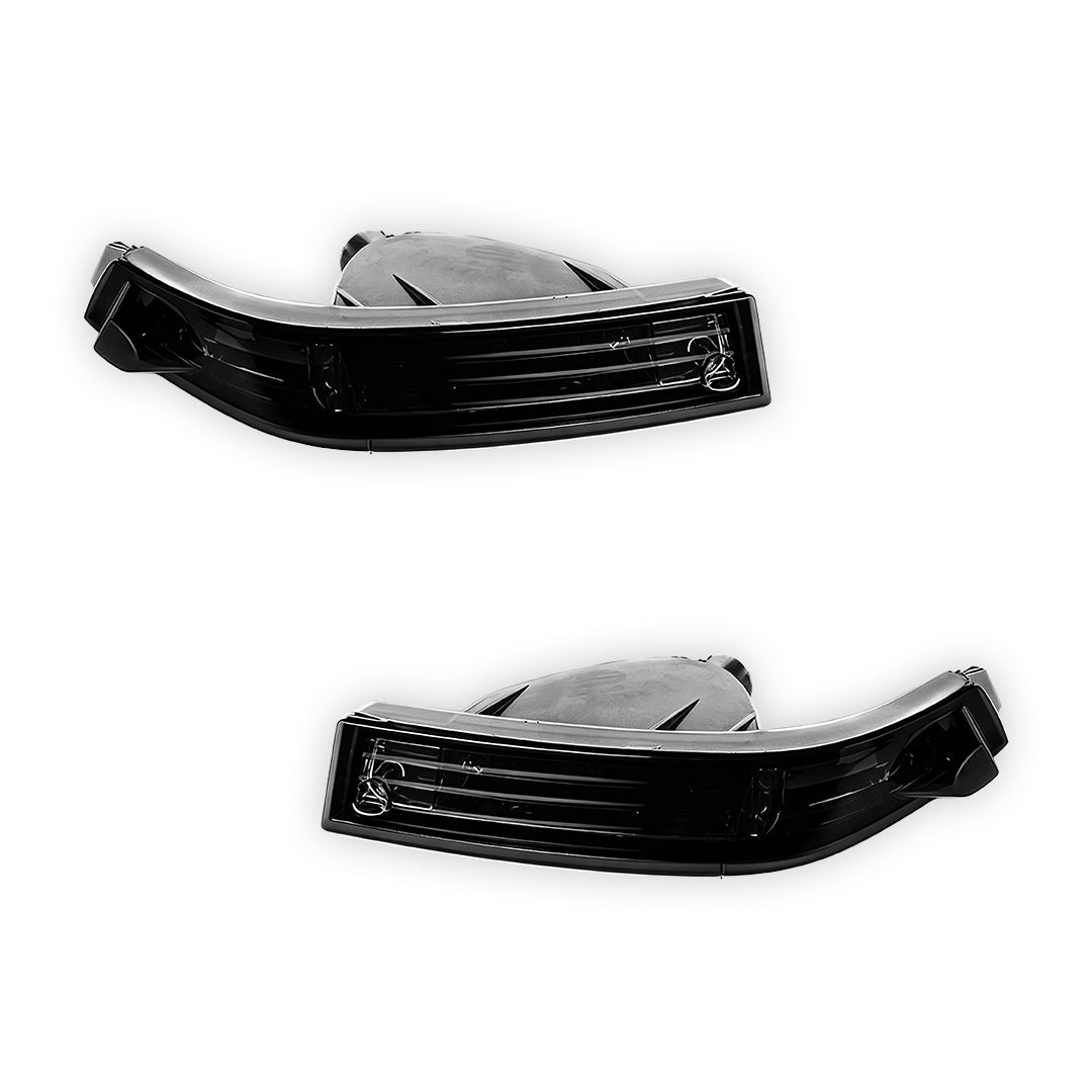 Nissan Silvia S14 (1997 - 1998) Crystal Clear / Full Smoked Bumper Turn Signal Indicator Lights LH + RH