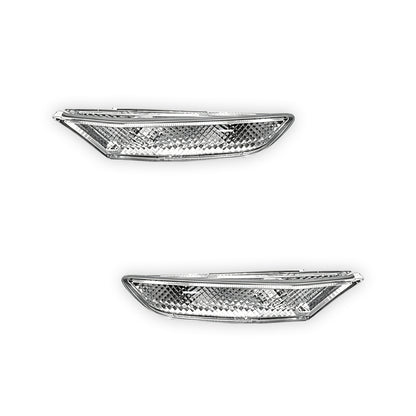 Nissan Skyline V35 (2001 - 2006) Black / Crystal Bumper Side Turn Signal Indicator Marker Lights RH + LH