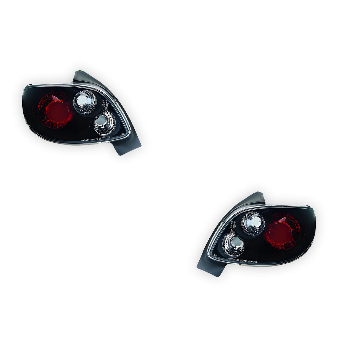 Peugeot 206 (1998 - 2006) Black Altezza Tail Lights LH + RH