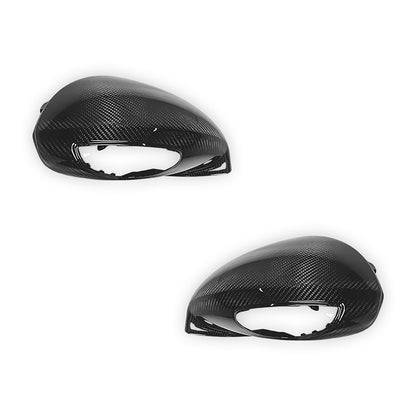 Porsche 911 991 Series (2012 - 2019) LHD Only- Flokraft Carbon Fiber Replacement Door Mirror Cover Caps LH + RH