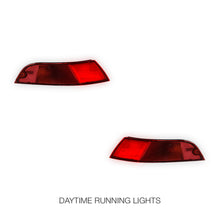 Porsche 911 993 Series (1993 - 1998) Full Red Rear Bumper Bar Corner Tail Lights LH + RH