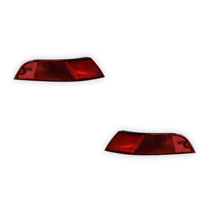 Porsche 911 993 Series (1993 - 1998) Full Red Rear Bumper Bar Corner Tail Lights LH + RH