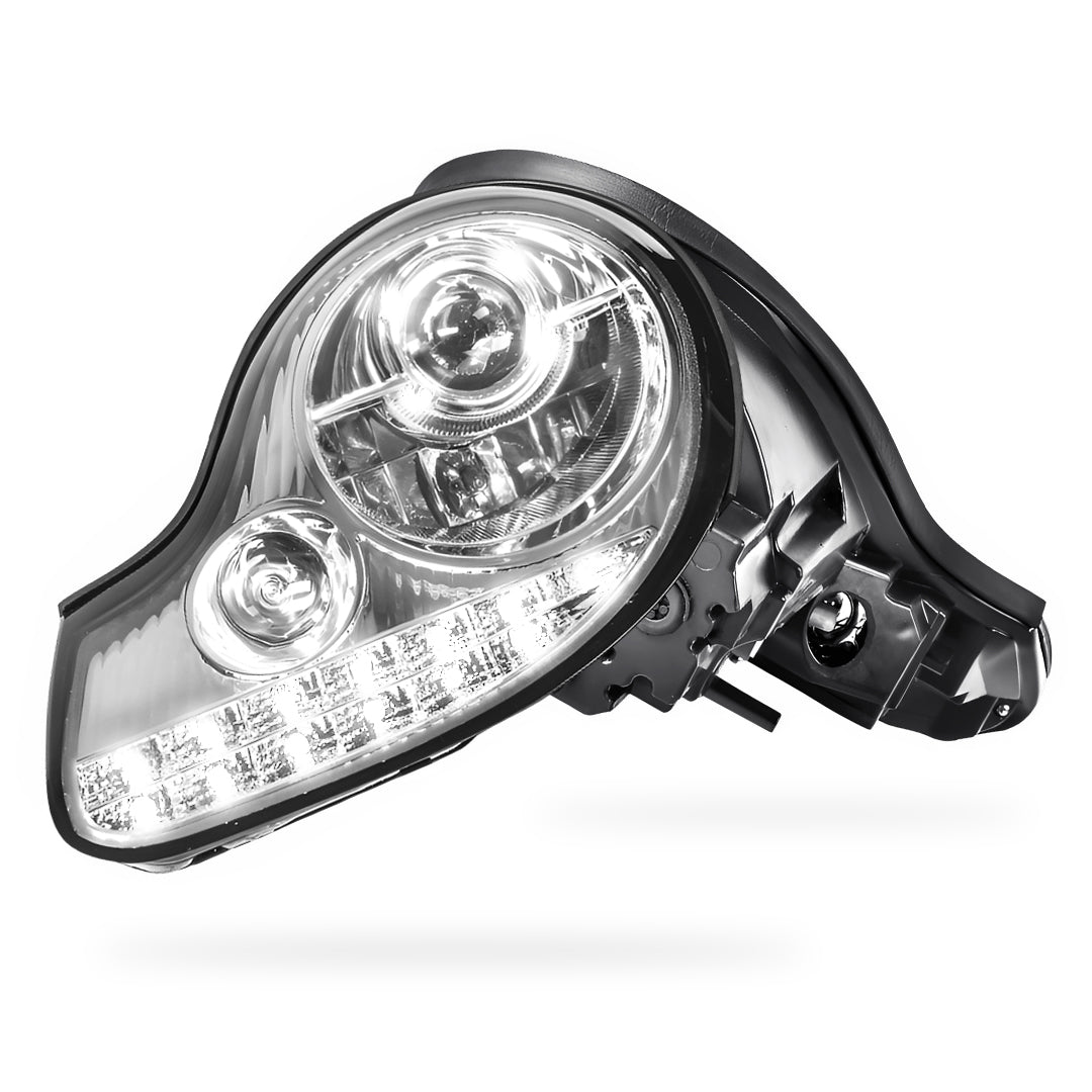 Porsche 911 996 Series Carrera Pre Update (1999 - 2004) Crystal Clear DRL LED Projector Headlights LH + RH