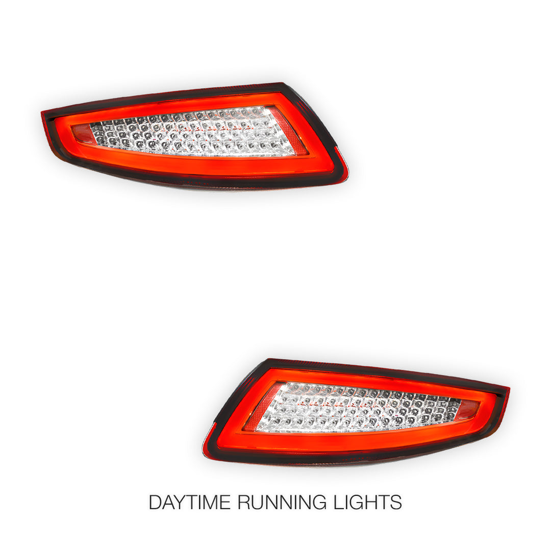 Porsche 911 997 Series (2005 - 2008) 3D Stripe Bar Full LED Tail Lights LH + RH
