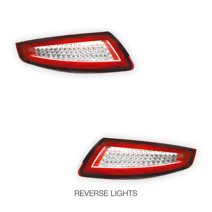 Porsche 911 997 Series (2005 - 2008) 3D Stripe Bar Full LED Tail Lights LH + RH
