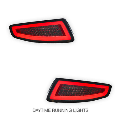 Porsche 911 997 Series (2005 - 2008) 3D Stripe Bar Full LED Tail Lights LH + RH
