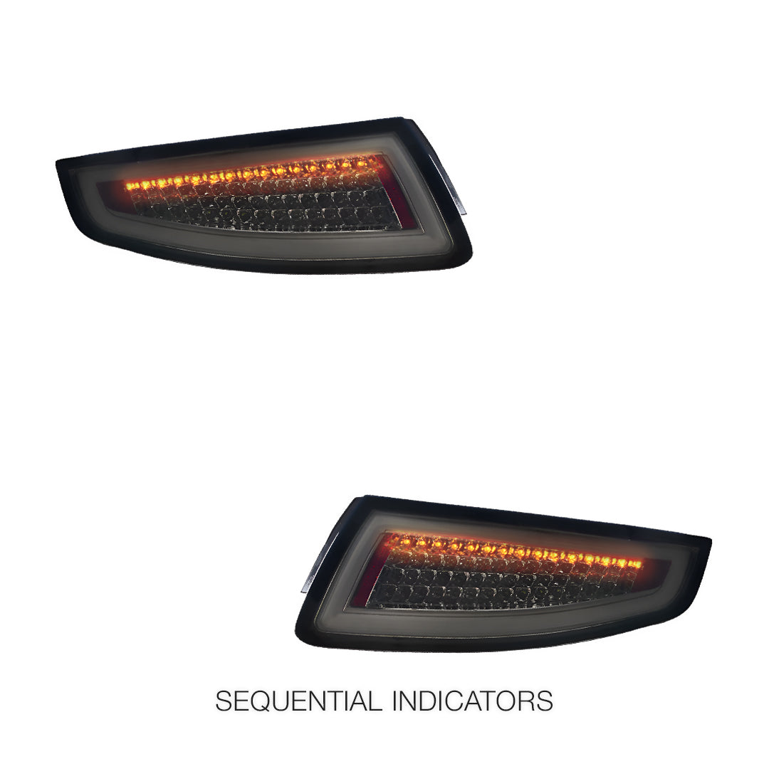 Porsche 911 997 Series (2005 - 2008) 3D Stripe Bar Full LED Tail Lights LH + RH