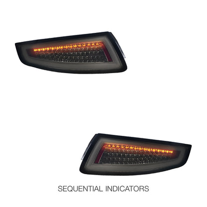 Porsche 911 997 Series (2005 - 2008) 3D Stripe Bar Full LED Tail Lights LH + RH
