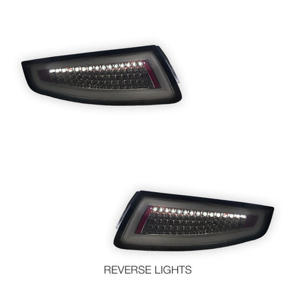 Porsche 911 997 Series (2005 - 2008) 3D Stripe Bar Full LED Tail Lights LH + RH