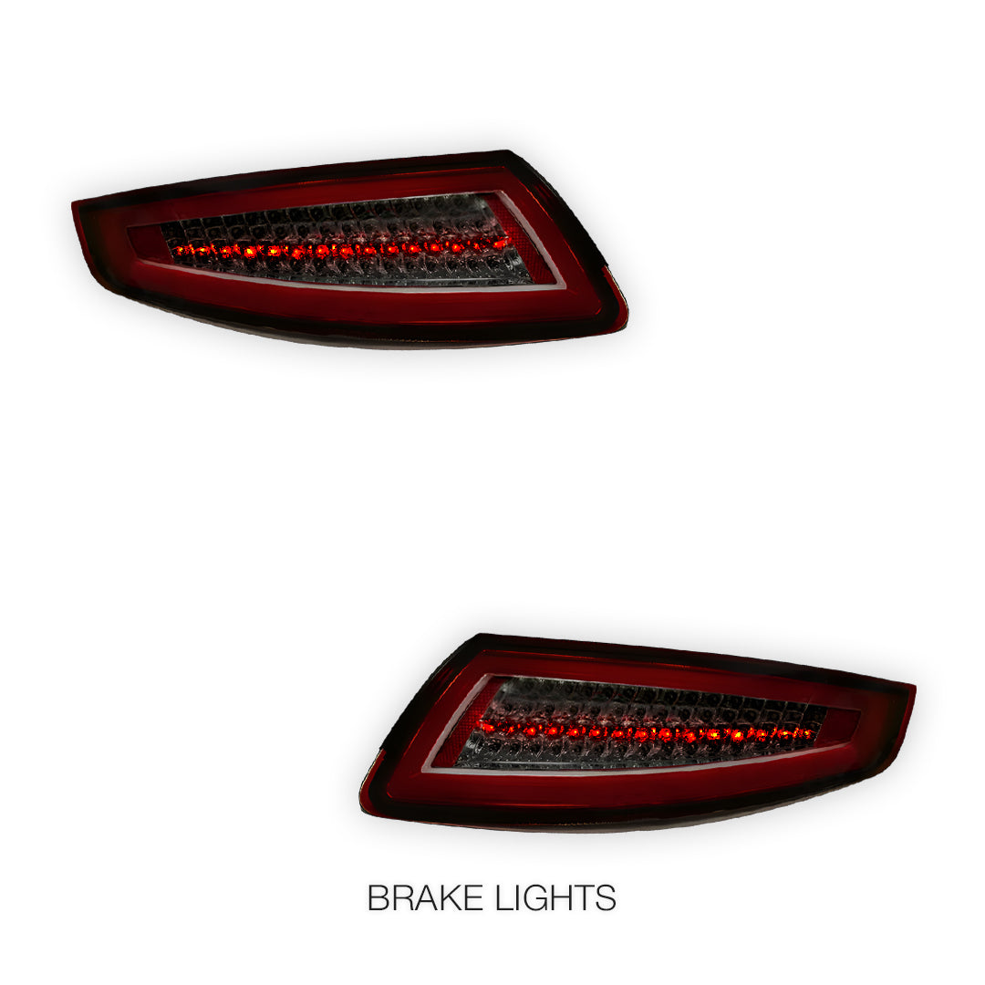 Porsche 911 997 Series (2005 - 2008) 3D Stripe Bar Full LED Tail Lights LH + RH