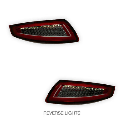 Porsche 911 997 Series (2005 - 2008) 3D Stripe Bar Full LED Tail Lights LH + RH