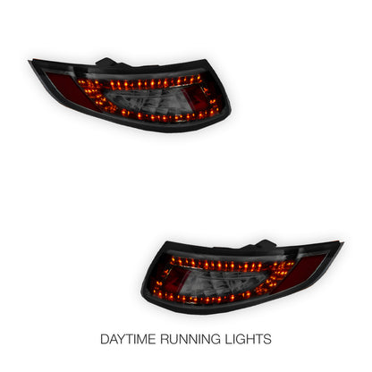 Porsche 911 997 Series (2005 - 2008) Full Smoked LED Tail Lights LH + RH