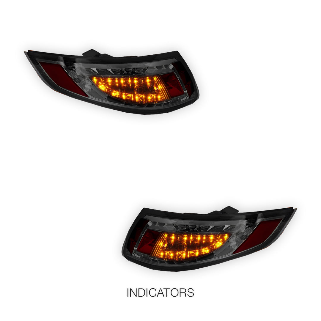 Porsche 911 997 Series (2005 - 2008) Full Smoked LED Tail Lights LH + RH
