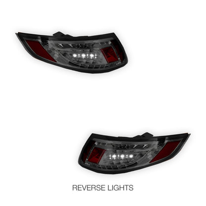 Porsche 911 997 Series (2005 - 2008) Full Smoked LED Tail Lights LH + RH