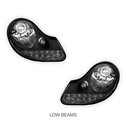 Porsche Boxster 986 Series (1997 - 2004) DRL LED Projector Headlights LH + RH
