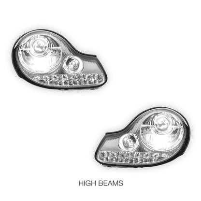 Porsche Boxster 986 Series (1997 - 2004) DRL LED Projector Headlights LH + RH
