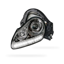 Porsche Cayenne 955 9PA (2003 - 2006) Crystal Clear LED DRL Projector Headlights LH + RH