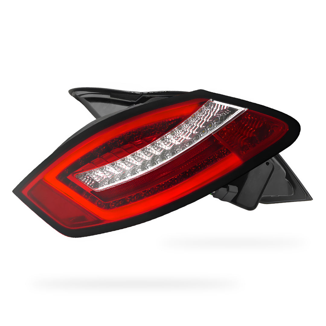 Porsche Cayman 987 Series 1 (2005 - 2008) Sequential Clear Red 3D Stripe Bar LED Tail Lights LH + RH