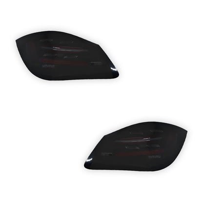 Porsche Cayman 987 Series 2 (2009 - 2012) Sequential Smoked Red 3D Stripe Bar LED Tail Lights LH + RH