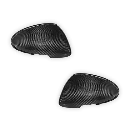 Porsche Macan 95B (2014 - 2024) FloKraft Dry Carbon Fiber Replacement Door Mirror Cover Caps LH + RH