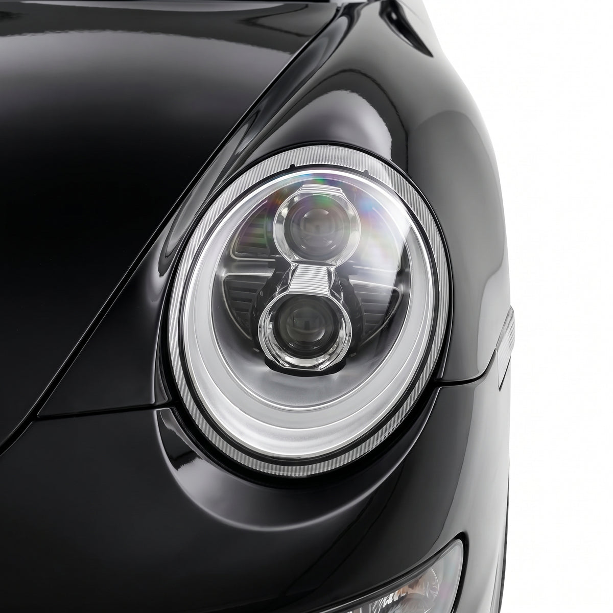 Porsche 911 997 Series Pre Update (2005 - 2008) DRL LED Dual Projector Headlights LH + RH installed