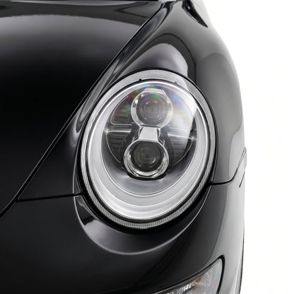 Porsche 911 997 Series Pre Update (2005 - 2008) DRL LED Dual Projector Headlights LH + RH installed