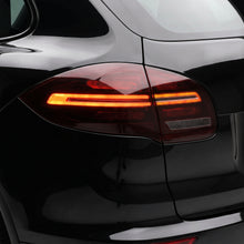 Porsche Cayenne 92A / 958 (2010 - 2014) Smoked Red Sequential 3D LED Stripe Bar Tail Lights LH + RH