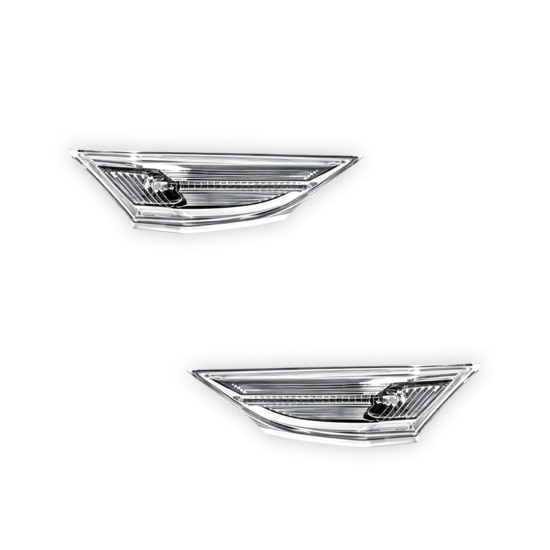 Porsche 911 991 Series Carrera (2011 - 2015) Full Smoked / Crystal Clear Side Indicator Turn Signal Marker Lights RH + LH