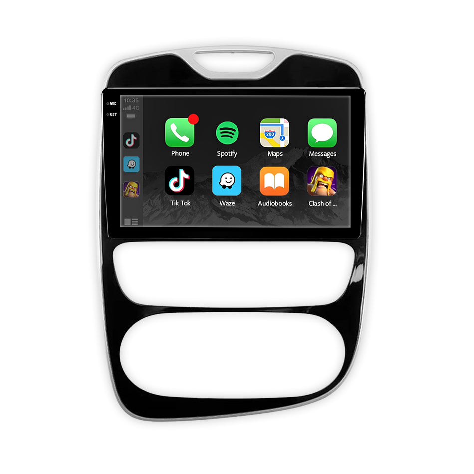Renault Clio 4 B98 (2016 - 2019) 10" Wireless Android 15 Head Unit for Apple CarPlay / Android Auto